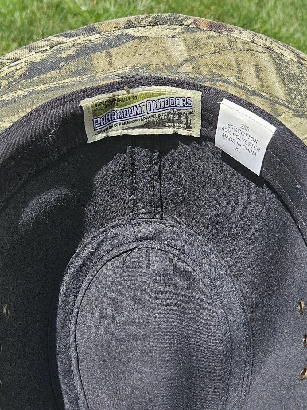 Paramount Outdoors Men's Camo Safari Hat in Brown and Green Size XL